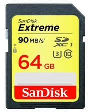 SanDisk Extreme SDXC Uhs-i/u3 64gb Memory Card up to 90mb/s Read