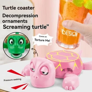1X Turtle Coaster with SURPRISE ACTION AND SOUND Gets Extra Cute as a Cup Holder - Picture 1 of 16