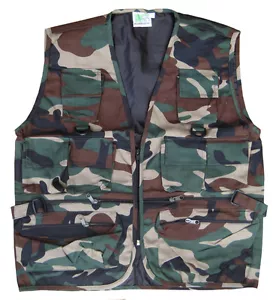 Para hombres Ejército de Combate Abrigo Cintura Militar Cazador Asalto Chaqueta Táctica Chaleco Camuflaje - Imagen 1 de 5