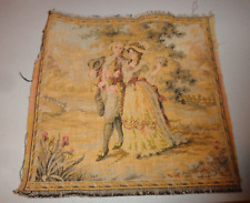 Small French Tapestry Made in France Victorian Couple