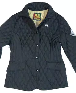 La Martina SADDLERY Jacke Steppjacke Daunenjacke Damen gr. L Logo Schwarz - Bild 1 von 12