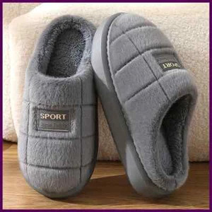 Herren Kuschelige Memory Foam Abnutzung Hausschuhe Leger Slipper Warm Haus Schuhe - Bild 1 von 25