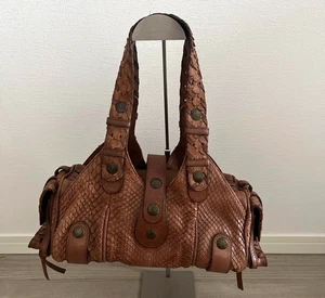 Bolso de Hombro CHLOE Silverado Cuero Marrón Usado Hecho en Italia - Imagen 1 de 14