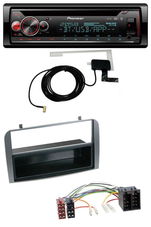 Pioneer DAB CD MP3 USB Bluetooth Autoradio für Alfa Romeo 147 GT Ablagefach anth - Bild 1 von 4