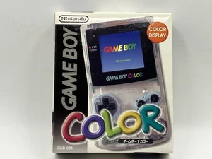 Nintendo Gameboy Color Clear w/Box Dent On The Center NTSC-J Region Free 1116 - Picture 1 of 12