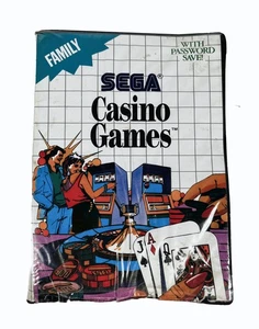 Sega Casino Games Boxed With Manual For Sega Master System 1989 - Bild 1 von 12
