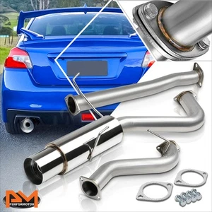 For 15-20 Subaru WRX STI FA20 4.5" Tip Muffler Stainless Catback Exhaust System - Picture 1 of 5