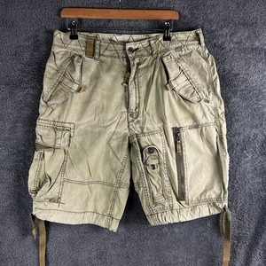 Vintage Polo Ralph Lauren Shorts Mens 34 Green Military Paratrooper Pilot 90s - Picture 1 of 17
