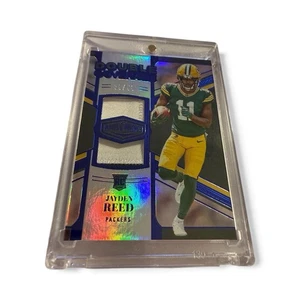 Jayden Reed 2023 Plates & Patches /50 Double Coverage 2-Patch RC  - Bild 1 von 3