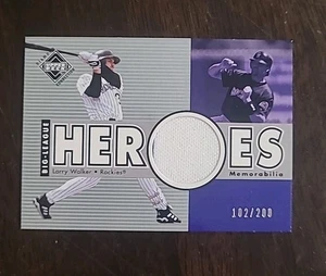 Camiseta deportiva Diamond Connection Larry Walker Heroes 2002/200 SP #318 Rockies 2 colores - Imagen 1 de 1