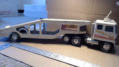 Vintage Nylint Pressed Steel GMC Astro 95 Auto Transporter Semi Tractor Trailer - Image 1 of 4