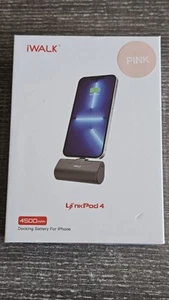 IWALK 4500 MAh Docking Battery For USB-C Phone -Pink - Zdjęcie 1 z 3