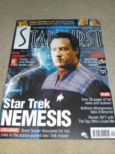 STARBURST MAGAZINE #292 - STAR TREK NEMESIS - Nov 2002  - Picture 1 of 1