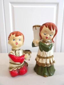 Pr. Candelabros vintage de papel maché/coro de plástico para niños y niñas ~ Japón - Imagen 1 de 4