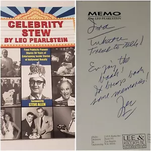 Celebrity Stew by Leo Pearlstein Double Autograph Signed in the Book on a MEMO - Picture 1 of 12