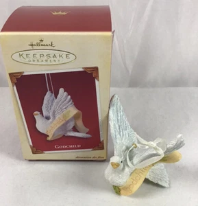 Hallmark Keepsake Ornament Godchild White Dove 2005 Handcrafted Ornament NEW - Picture 1 of 2
