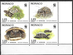 MONACO - 1991 MNH "WWF - Turtles" Complete Set (I) !!! - Picture 1 of 1