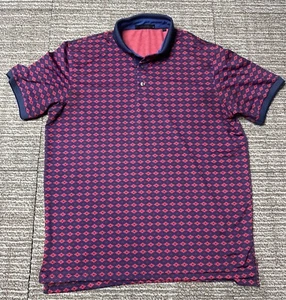 Greyson Golf Blue Red The Journey Polo Mens Size Medium - Picture 1 of 13
