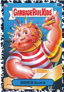 73A RIDER BLOCK 2020 GPK Late to School BLACK