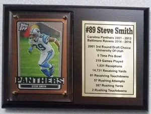Targa carta calcio Carolina Panthers Steve Smith - Foto 1 di 1