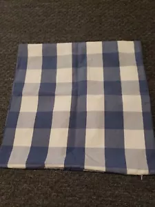 Cuscino BUFALO PLAID BLU BIANCO CHECK STANDARD finta circa 19 x 19 pollici PIAZZA - Foto 1 di 3