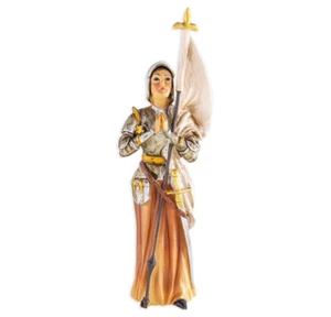Estatua de Santa Juana de Arco 4" NUEVA en caja fe católica pintada a mano - Imagen 1 de 1