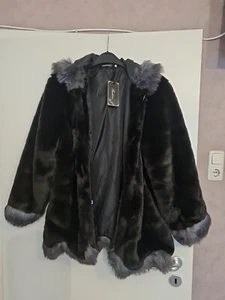 Winterjacke mit Teddyfell, Modejacke mit gr L - Bild 1 von 4