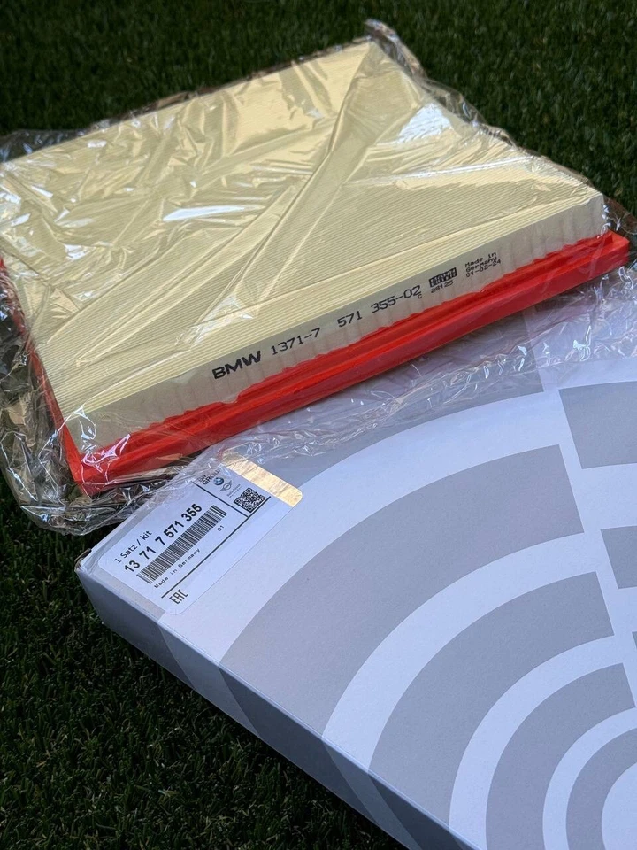 全新 适用于宝马 E70 E71 F01 F02 F07 F15 X5 F16 X6 F25 X3 F26 空气过滤器 13717571355 — 第 1/4 张图片