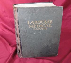 1924 ANTIQUE FRENCH HARDCOVER ENCYCLOPEDIA BOOK – LAROUSSE MEDICAL ILLUSTRATIONS