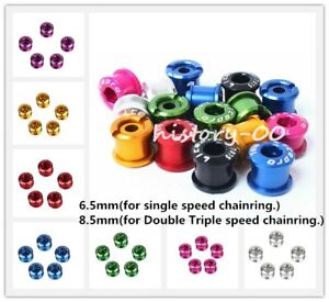 Litepro Alu Bike Chainring Bolts 6.5 Single 8.5 Double Triple Speed Nuts Screws