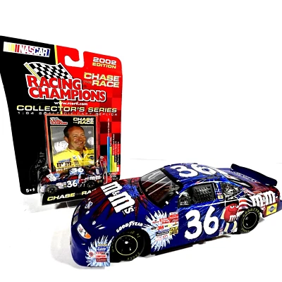 #36 Kenny Schrader M&M’s 4th Of July Diecast 1:24 & 1:64 Lot of 2 w/ Package - Image 1 of 4