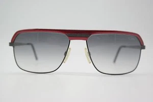 Vintage Sonnenbrille Cazal 9040 Rot Schwarz Silber Oval sunglasses Brille - Picture 1 of 6