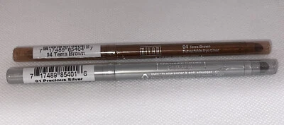 2x Milani Retractable EASYLINER FOR EYES Glitter Built-In Sharpener Soft Smudger - Image 1 of 4