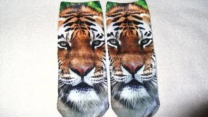 Cute Tiger Face Socks Unisex Clothing Casual Men's Women Ankle Novelty Gift Fun - Picture 1 of 3