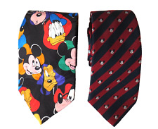 Disney and Mickey Mouse Tie Bundle x 2 Polyester