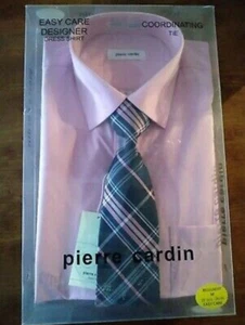 Pierre Cardin Shirt and tie set,NIB pink long sleeve size M 15-15.5,34/35 - Picture 1 of 4