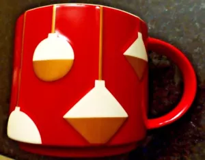 2012 Starbucks Red / Gold Ornaments Tasse NEU - Old Stock - Bone China FS HH - Bild 1 von 4