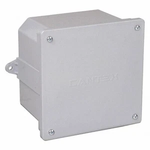 CANTEX 5133709 - Fiberglass Screwcover Junction Box 4x4x4 Enclosure, - Picture 1 of 4