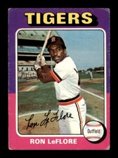 1975 Topps Ron LeFlore #628 Rookie RC Set Break