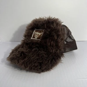 Yak Ales Hat Cap Fluffy Fat Yak Hat Brown Adjustable Trucker Snap Back Free Ship - Bild 1 von 5