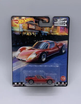 Coche diecast Hot Wheels Boulevard Real Riders '69 Alfa Romeo 33 Stradale #19 nuevo Foto 1 de 4