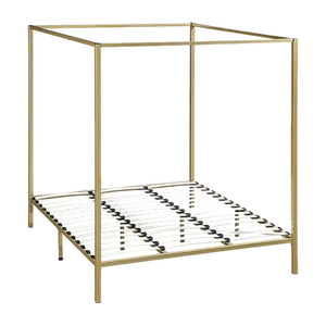 Palermo 4 Four Poster King Bed Frame - Gold - Picture 1 of 11