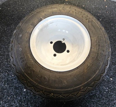 (CANTIDAD 1) Carro de golf Arisun Turf Sail 18x8,50-8 4 capas neumático sin cámara con borde blanco Foto 1 de 4