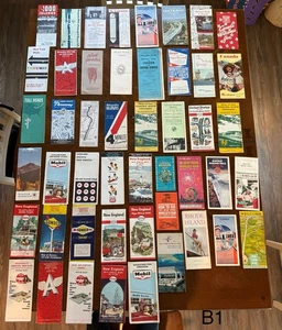 Lot of48 Vintage US States Cities Road Maps & Broschure World Fair NYC!! 50’s60’s - Bild 1 von 2