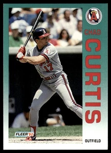 1992 Fleer Update Chad Curtis Rookie California Angels #U-8 - Picture 1 of 2