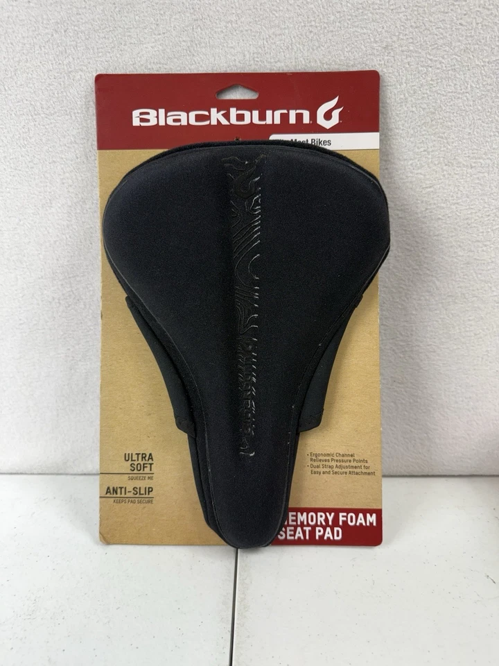 Blackburn 7132430 Memory Foam Bike Seat Pad Black