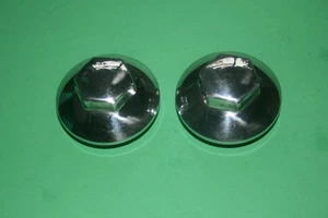 A PAIR BSA C15 B40 POLISHED ALLOY ROCKER BOX CAP UK MADE 40-0181 - Picture 1 of 2