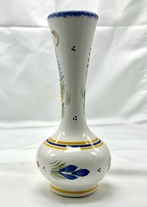 FAB La Faiencerie d'Art Breton Quimper Pottery Vase Signed By Artist - Picture 1 of 8