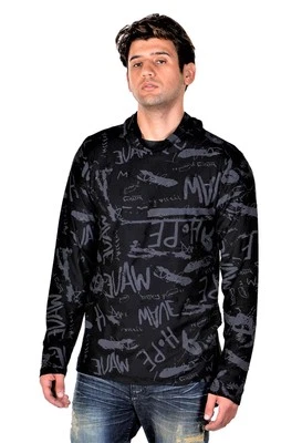 Мужская модная легкая толстовка с капюшоном с принтом граффити Black Keys - Изображение 1 из 4