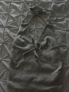 Women’s Stripe Halterneck Top - Picture 1 of 2
